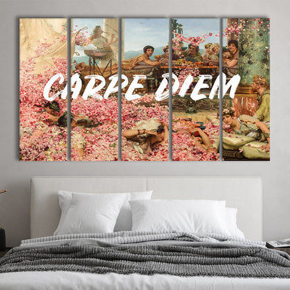 Carpe Diem, Canvas Art Print, Painting Art, Multi Panels Canvas Print Wall Art