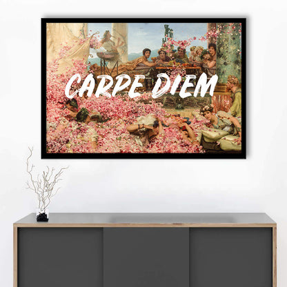 Carpe Diem, Framed  Print, Painting Art, Framed Art Print Wall Decor, Framed Picture
