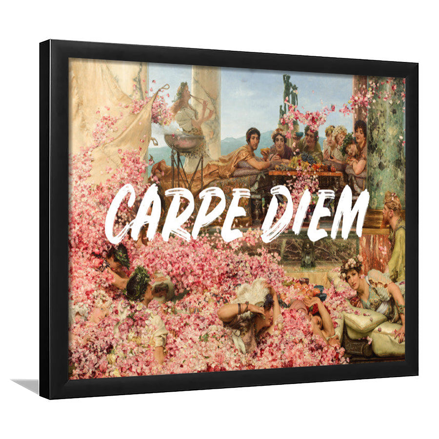 Carpe Diem, Framed  Print, Painting Art, Framed Art Print Wall Decor, Framed Picture