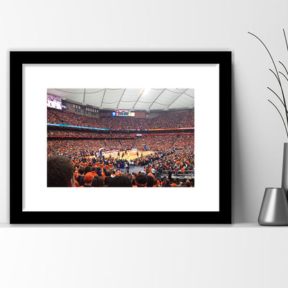 Carrier Dome, Stadium Canvas, Sport Art, Gift for him, White Border Framed Art Print Wall Decor