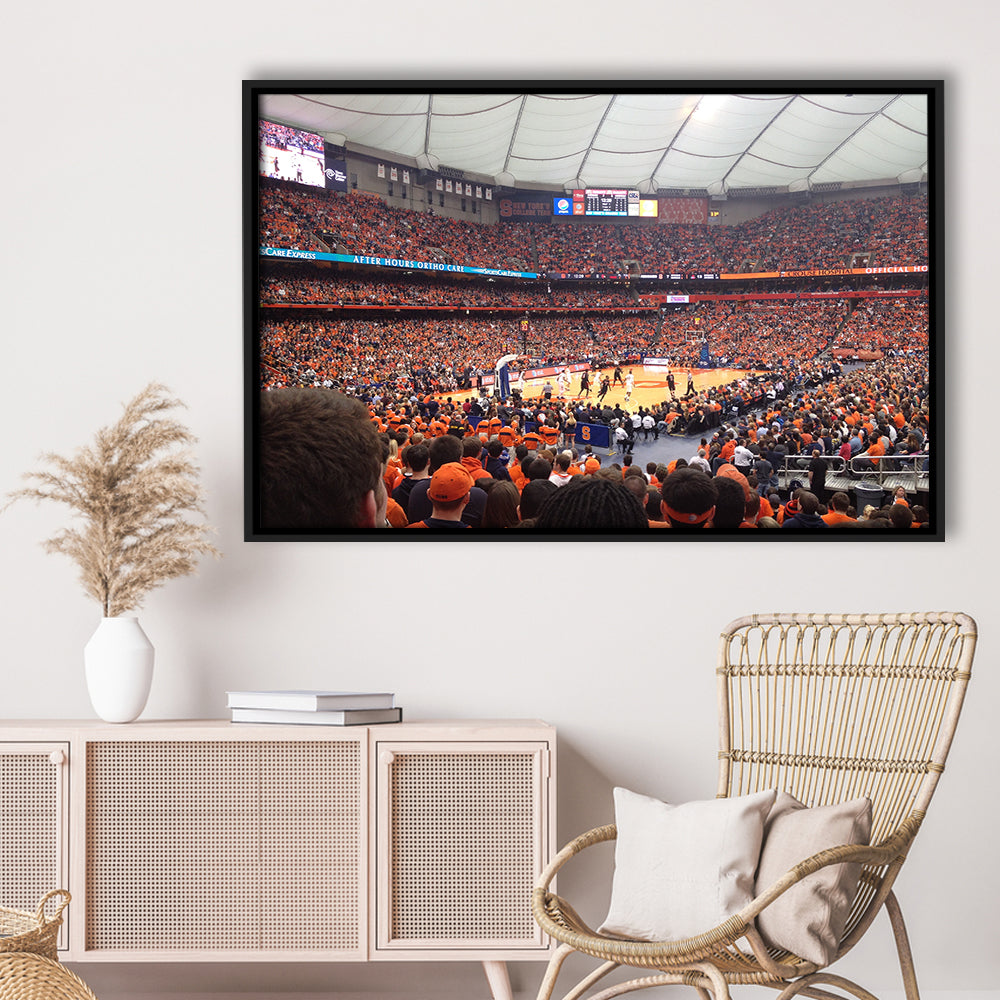 Carrier Dome, Stadium Canvas, Sport Art, Framed Canvas Print Wall Art, Floating Frame