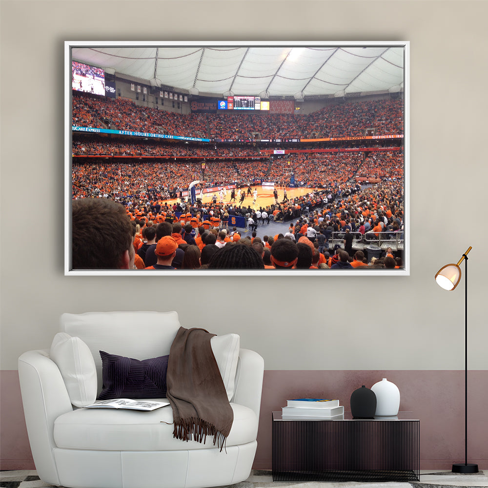 Carrier Dome, Stadium Canvas, Sport Art, Framed Canvas Print Wall Art, Floating Frame