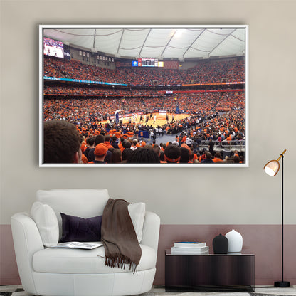 Carrier Dome, Stadium Canvas, Sport Art, Framed Canvas Print Wall Art, Floating Frame