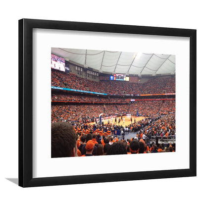 Carrier Dome, Stadium Canvas, Sport Art, Gift for him, White Border Framed Art Print Wall Decor