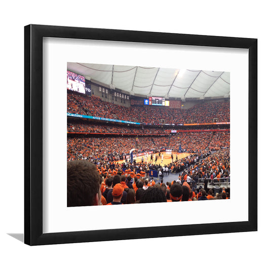 Carrier Dome, Stadium Canvas, Sport Art, Gift for him, White Border Framed Art Print Wall Decor