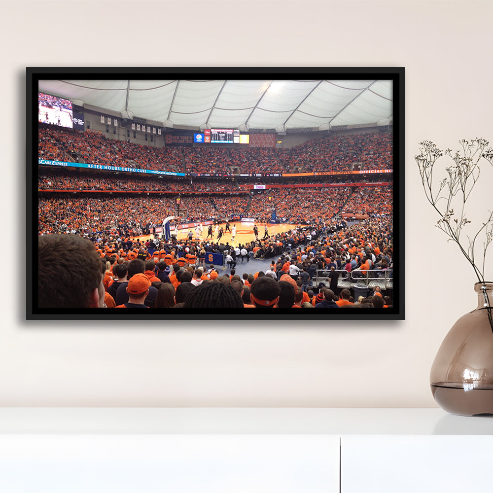 Carrier Dome, Stadium Canvas, Sport Art, Framed Canvas Print Wall Art, Floating Frame