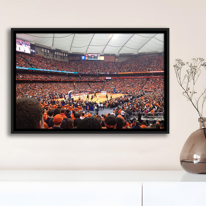 Carrier Dome, Stadium Canvas, Sport Art, Framed Canvas Print Wall Art, Floating Frame