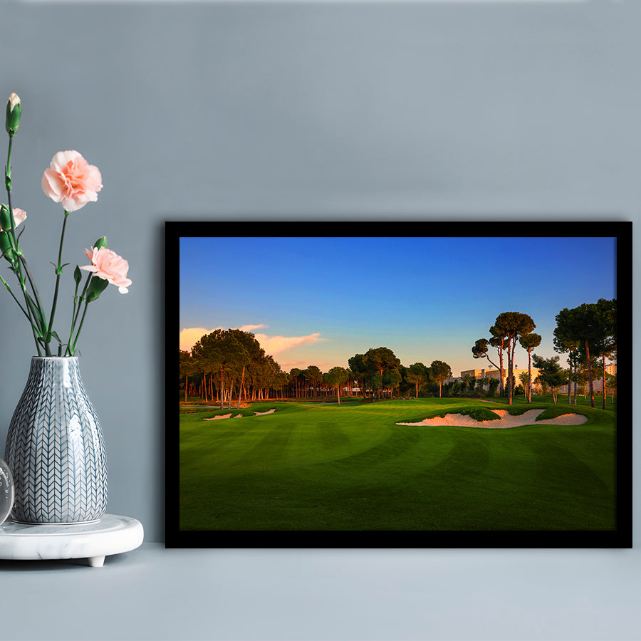 Carya Golf Club Kaden Golf Courses, Framed Art Print Wall Decor, Picture Framed