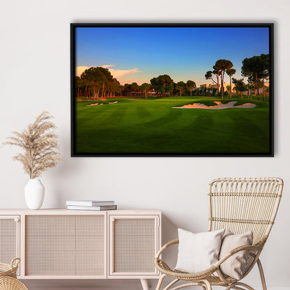 Carya Golf Club Kaden Golf Courses, Floating Framed Canvas Print Wall Art