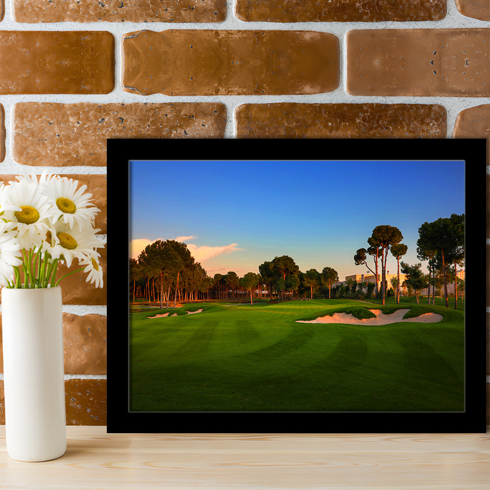 Carya Golf Club Kaden Golf Courses, Framed Art Print Wall Decor, Picture Framed