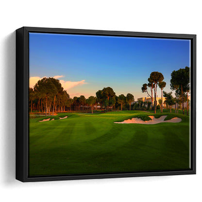 Carya Golf Club Kaden Golf Courses, Floating Framed Canvas Print Wall Art