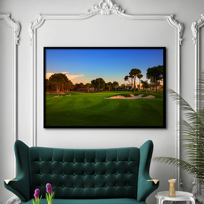 Carya Golf Club Kaden Golf Courses, Framed Art Print Wall Decor, Picture Framed