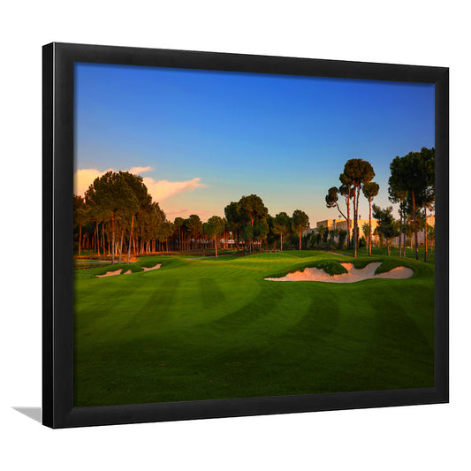 Carya Golf Club Kaden Golf Courses, Framed Art Print Wall Decor, Picture Framed