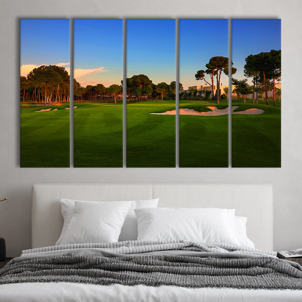 Carya Golf Club Kaden Golf Courses, Golf Art Print, Extra Large Canvas Print Wall Art