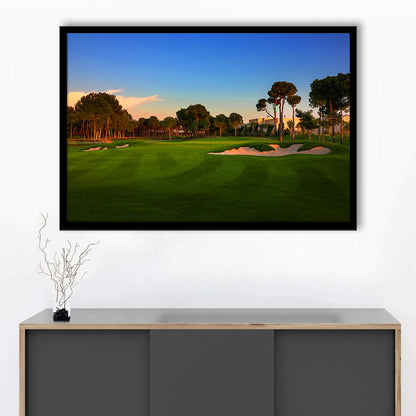Carya Golf Club Kaden Golf Courses, Framed Art Print Wall Decor, Picture Framed