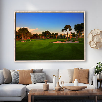Carya Golf Club Kaden Golf Courses, Floating Framed Canvas Print Wall Art