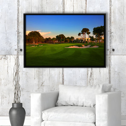 Carya Golf Club Kaden Golf Courses, Floating Framed Canvas Print Wall Art