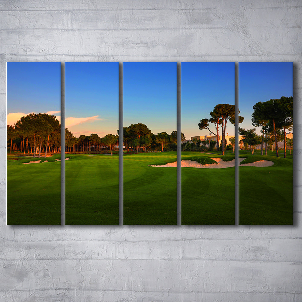 Carya Golf Club Kaden Golf Courses, Golf Art Print, Extra Large Canvas Print Wall Art