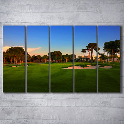 Carya Golf Club Kaden Golf Courses, Golf Art Print, Extra Large Canvas Print Wall Art