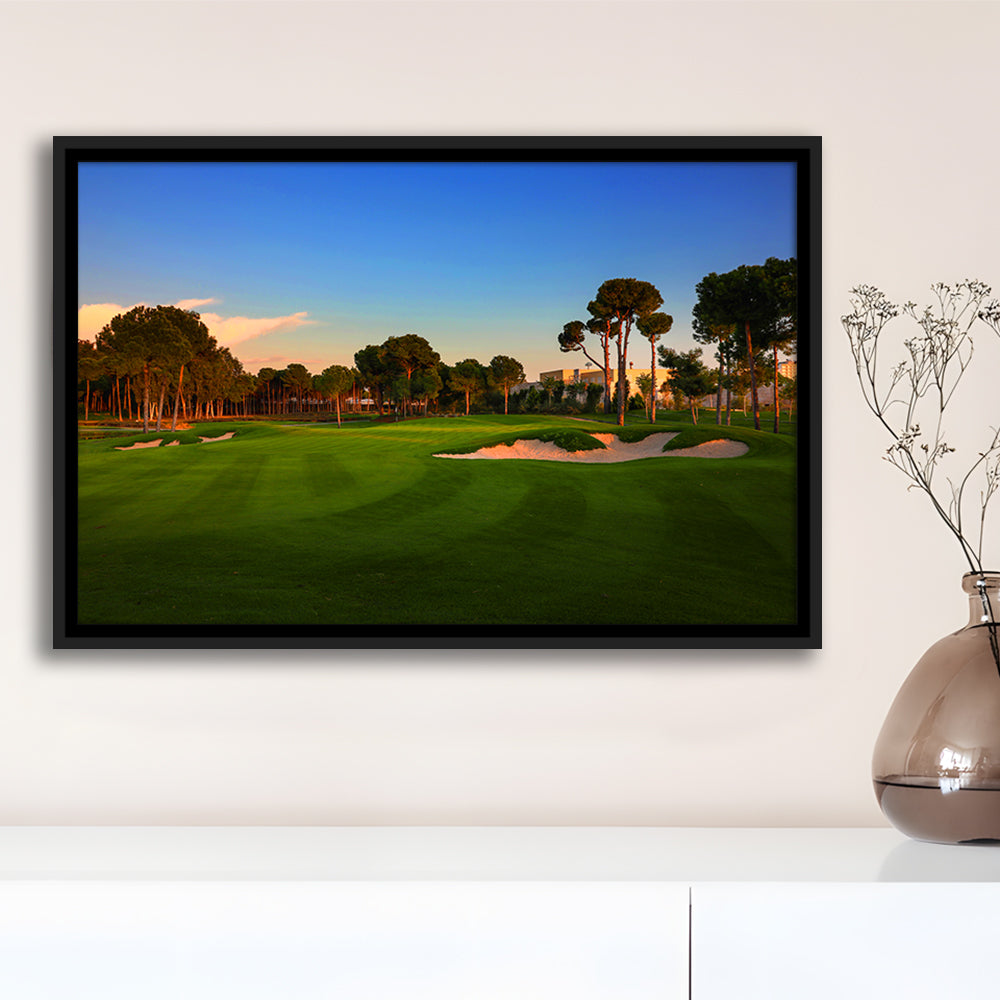 Carya Golf Club Kaden Golf Courses, Floating Framed Canvas Print Wall Art