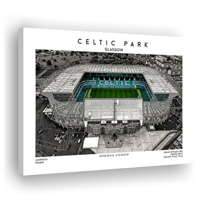 Celtic Park Stadium, Iconic Home Of Celtic, Football Stadium Wall Art Print, Canvas Print Wall Art, Man Cave Gift