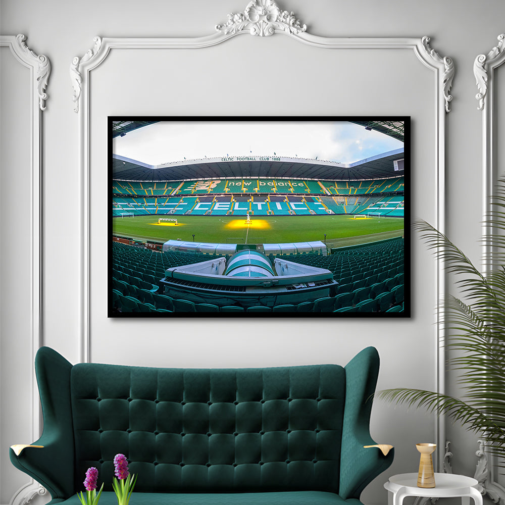 Celtic Stadium, Stadium Canvas, Sport Art, Gift for him, Framed Art Print Wall Decor, Picture Framed