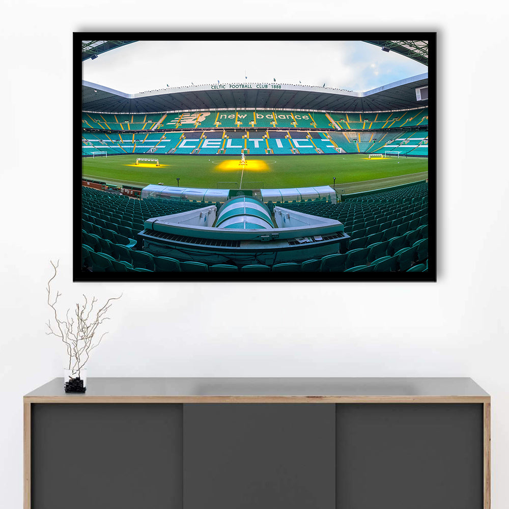 Celtic Stadium, Stadium Canvas, Sport Art, Gift for him, Framed Art Print Wall Decor, Picture Framed