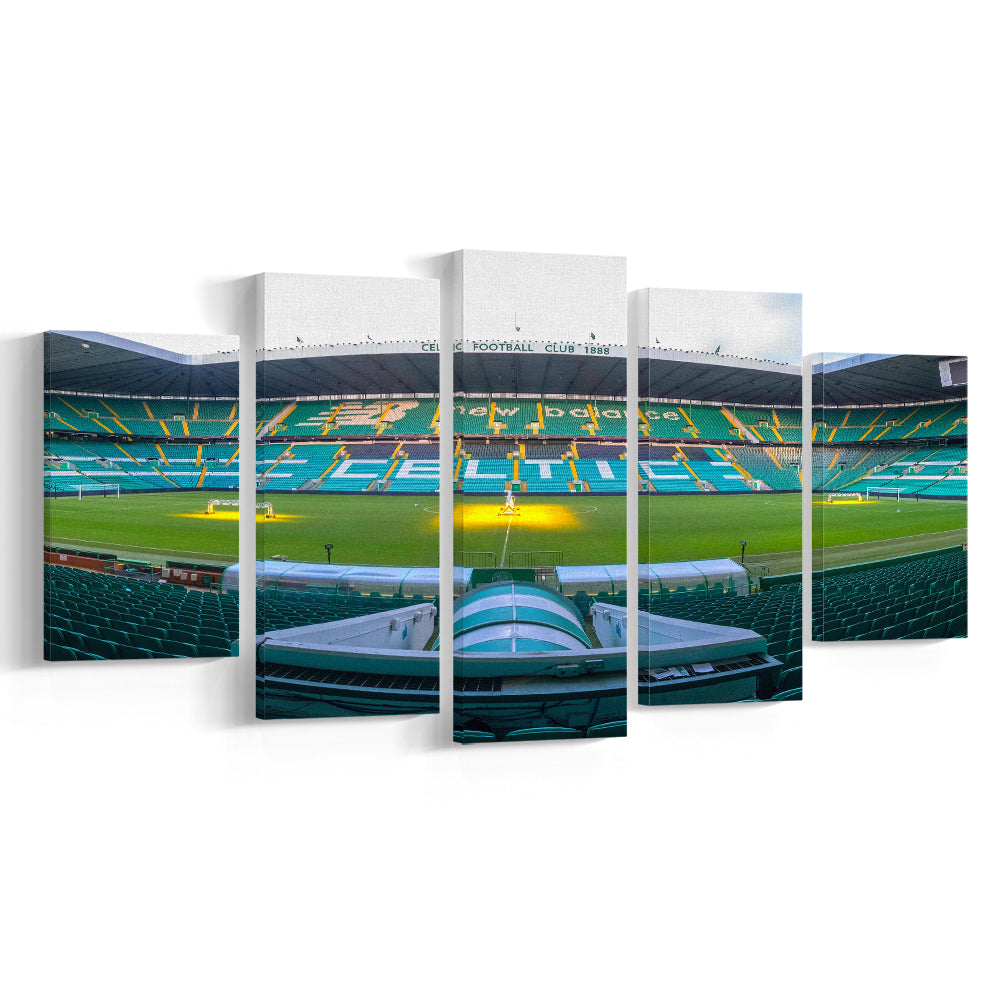 Celtic Stadium, Stadium Canvas, Sport Art, Gift for him, 5 Panel, Large Canvas, Canvas Print Wall Art