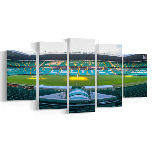 Celtic Stadium, Stadium Canvas, Sport Art, Gift for him, 5 Panel, Large Canvas, Canvas Print Wall Art