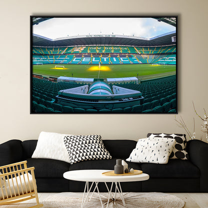 Celtic Stadium, Stadium Canvas, Sport Art, Framed Canvas Print Wall Art, Floating Frame