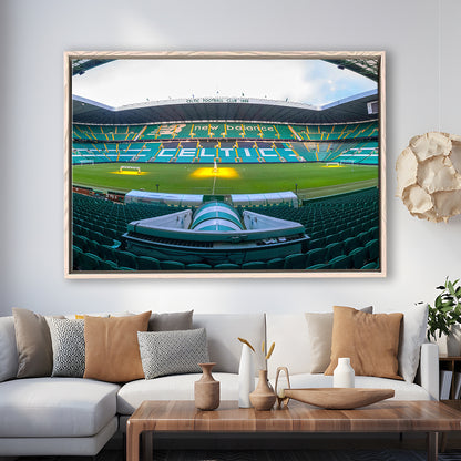 Celtic Stadium, Stadium Canvas, Sport Art, Framed Canvas Print Wall Art, Floating Frame