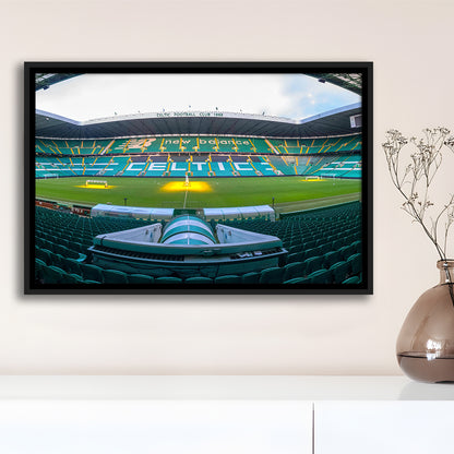 Celtic Stadium, Stadium Canvas, Sport Art, Framed Canvas Print Wall Art, Floating Frame