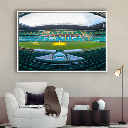 Celtic Stadium, Stadium Canvas, Sport Art, Framed Canvas Print Wall Art, Floating Frame
