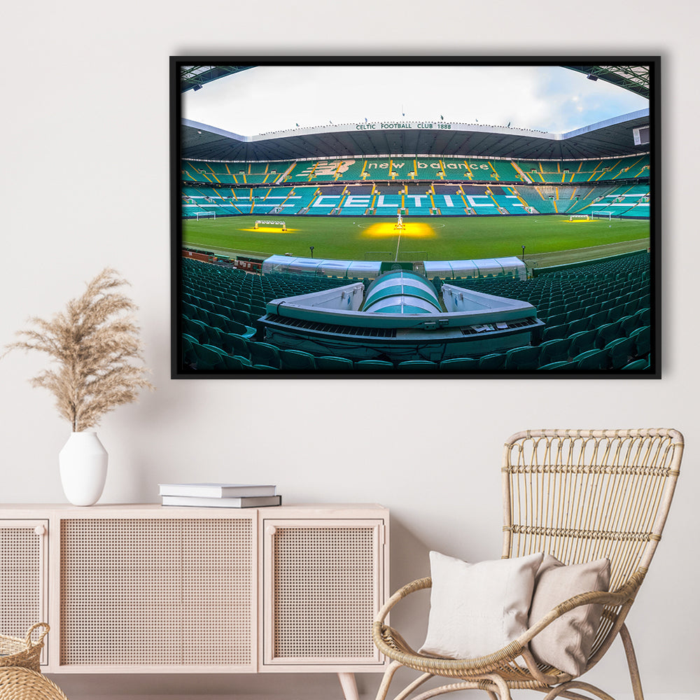 Celtic Stadium, Stadium Canvas, Sport Art, Framed Canvas Print Wall Art, Floating Frame