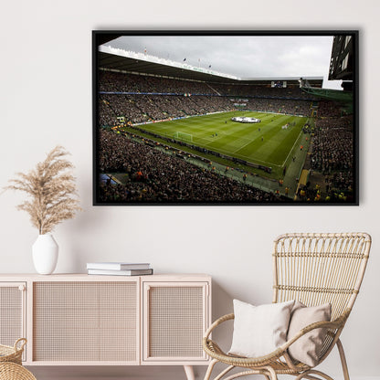 Celtic fc stadium, Stadium Canvas, Sport Art, Framed Canvas Print Wall Art, Floating Frame