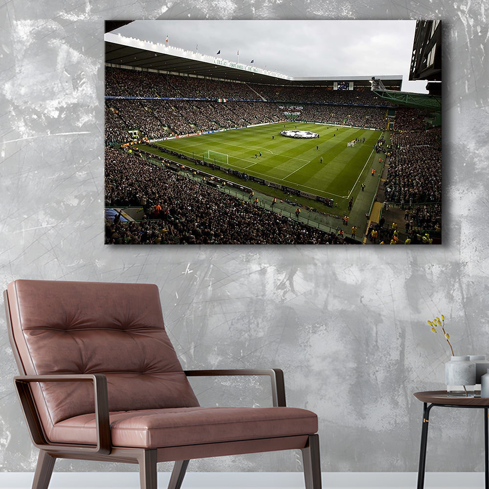 Celtic fc stadium, Stadium Canvas, Sport Art, Gift for him, Man Cave Decor, Art Print, Canvas Print Wall Art