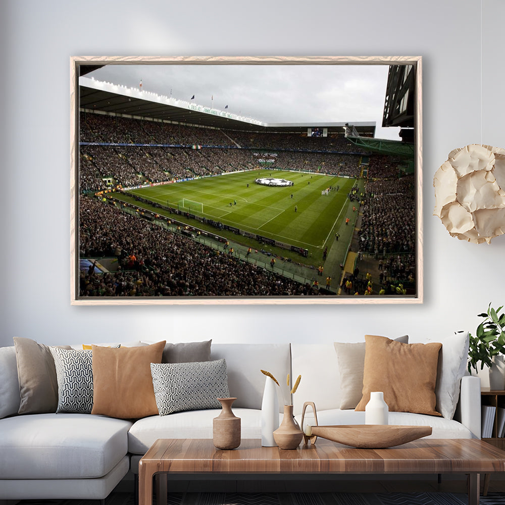 Celtic fc stadium, Stadium Canvas, Sport Art, Framed Canvas Print Wall Art, Floating Frame