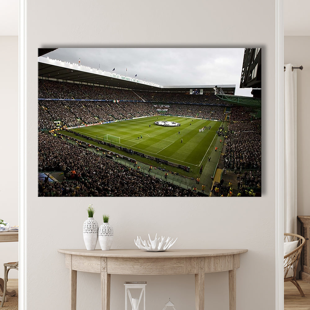 Celtic fc stadium, Stadium Canvas, Sport Art, Gift for him, Man Cave Decor, Art Print, Canvas Print Wall Art