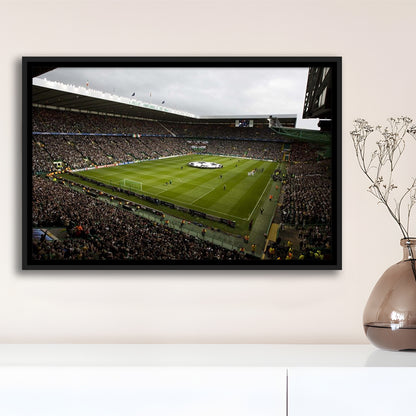 Celtic fc stadium, Stadium Canvas, Sport Art, Framed Canvas Print Wall Art, Floating Frame