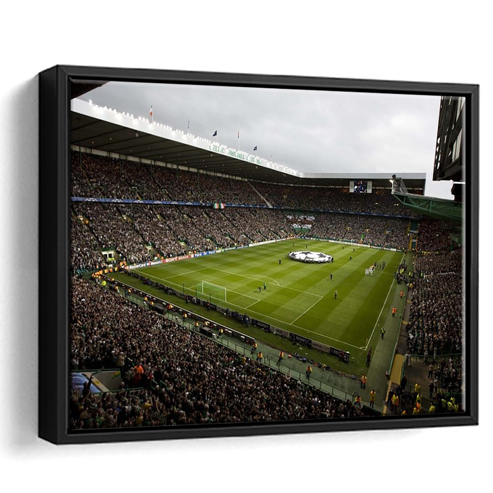 Celtic fc stadium, Stadium Canvas, Sport Art, Framed Canvas Print Wall Art, Floating Frame