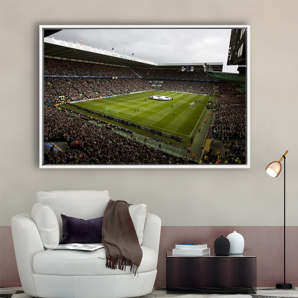 Celtic fc stadium, Stadium Canvas, Sport Art, Framed Canvas Print Wall Art, Floating Frame