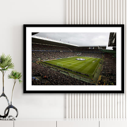 Celtic fc stadium, Stadium Canvas, Sport Art, Gift for him, White Border Framed Art Print Wall Decor