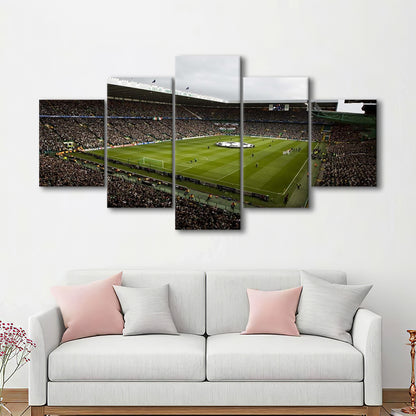 Celtic fc stadium, Stadium Canvas, Sport Art, Gift for him, 5 Panel, Large Canvas, Canvas Print Wall Art