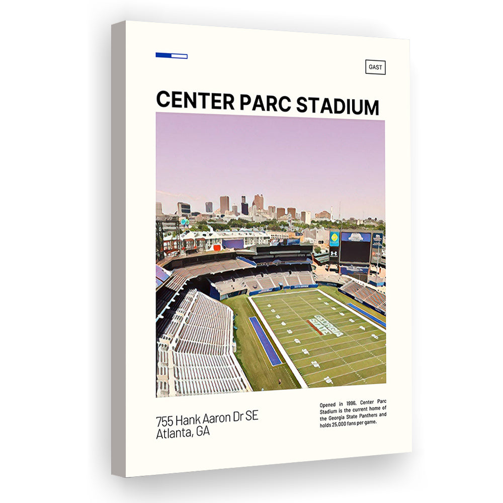 Center Parc Stadium Print, Georgia State Panthers Stadium Canvas Art, Fan Gifts, Sport Art, Canvas Print Wall Art