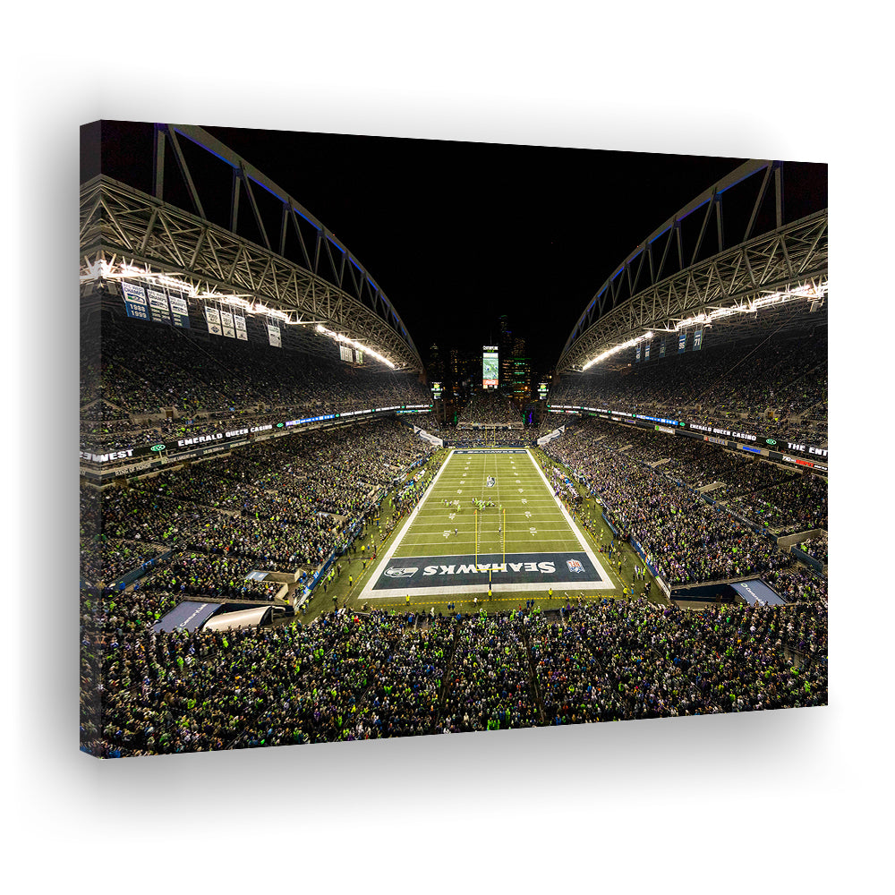 CenturyLink Field, Stadium Canvas, Sport Art, Gift for him, Man Cave Decor, Art Print, Canvas Print Wall Art