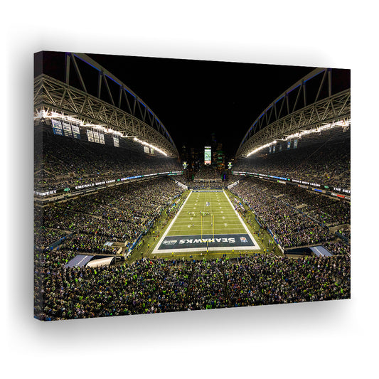 CenturyLink Field, Stadium Canvas, Sport Art, Gift for him, Man Cave Decor, Art Print, Canvas Print Wall Art