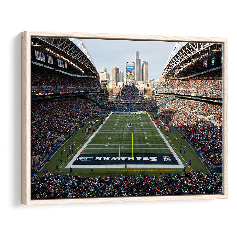 CenturyLink Field, Stadium Canvas, Sport Art, Fan Gifts, Framed Canvas Print Wall Art, Floating Frame