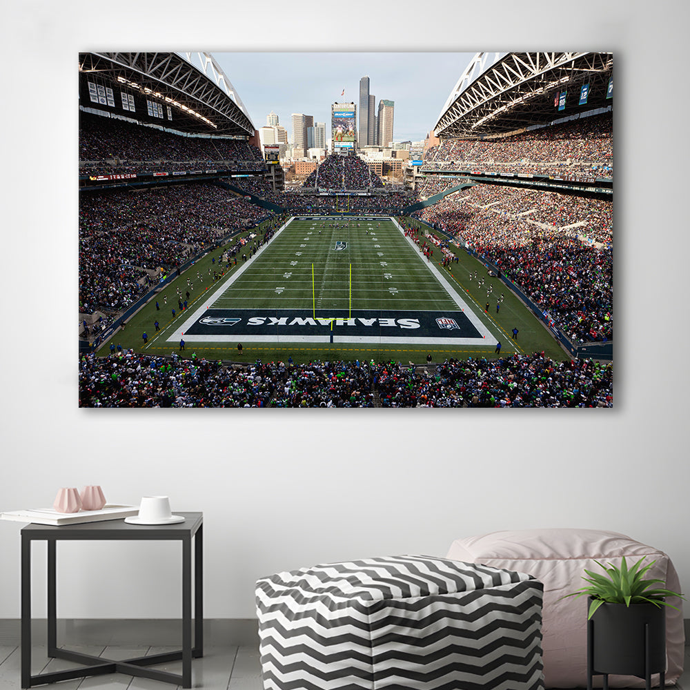 CenturyLink Field, Stadium Canvas, Sport Art, Fan Gifts, Man Cave Decor, Art Print, Canvas Print Wall Art