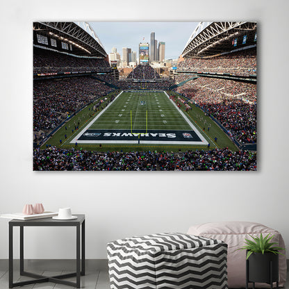 CenturyLink Field, Stadium Canvas, Sport Art, Fan Gifts, Man Cave Decor, Art Print, Canvas Print Wall Art