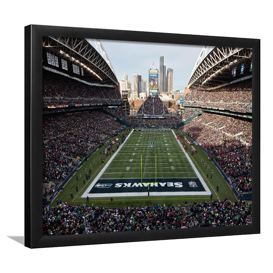 CenturyLink Field, Stadium Canvas, Sport Art, Fan Gifts, Framed Art Print Wall Decor, Picture Framed